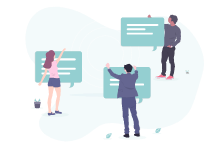 既存のメンバーは回答の登録作業に